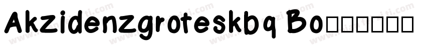 Akzidenzgroteskbq Bo字体转换